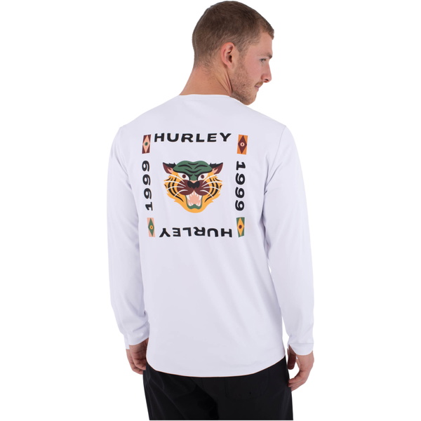 2026 Hurley Da Uomo Canotta In Lycra A Maniche Lunghe Regular Bolud MLEU00004 - White